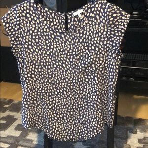 Joie Rancher Silk Cap Sleeve Blouse